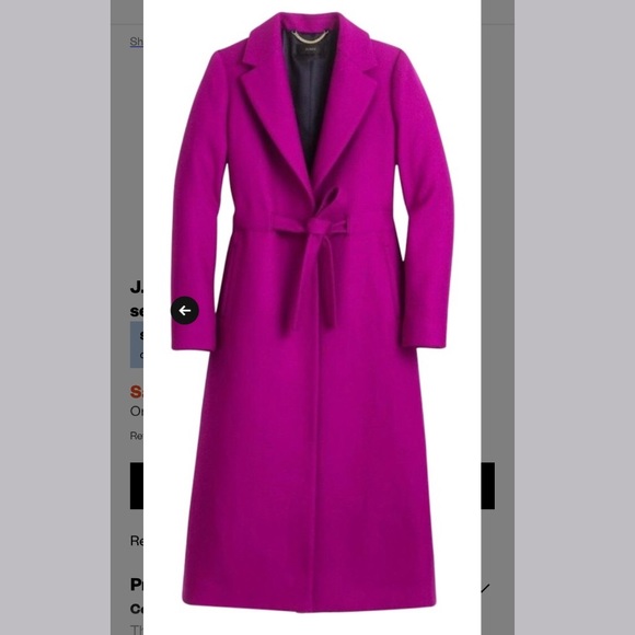 J. Crew Jackets & Blazers - J.Crew purple wool coat NWT